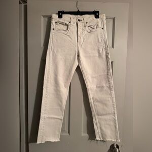Rag & Bone Ecru jeans with button fly size 30